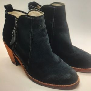 Matt bernson gray leather booties